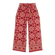 Ethno Palazzo Broek in Viscose Oltre , Red , Dames
