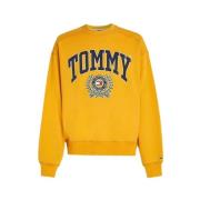 Oversized Logo Sweatshirt Tommy Jeans , Yellow , Heren