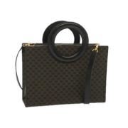 Pre-owned Leather celine-bags Celine Vintage , Black , Dames