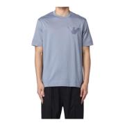 Heren Logo T-shirt Casual Stijl Emporio Armani , Blue , Heren