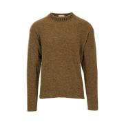 Geborstelde Crew Neck Sweater Altea , Green , Heren