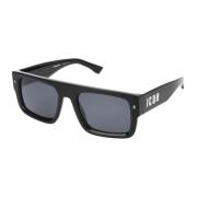 Iconische Zonnebril 0008/S Dsquared2 , Black , Heren