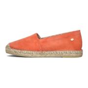 Roze Suede Espadrilles Mili Ana Fred De La Bretoniere , Orange , Dames