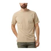 Heren Polo T-shirts Nick Tee Dstrezzed , Beige , Heren