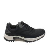 Flexibele Zwarte Wandelsneakers Gabor , Black , Heren