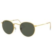 Retro Ronde Metalen Zonnebril Ray-Ban , Yellow , Unisex