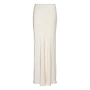 Elegante High-Waisted Rok Berken Gestuz , Beige , Dames