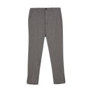Studded Flannel Cropped Pants Liu Jo , Gray , Dames