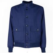 Elegant Sporty Wool Jacket Loro Piana , Blue , Heren