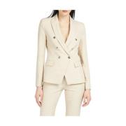 Double-Breasted Donna Blazer Kocca , Beige , Dames