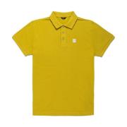 Heren Katoen Pique Polo Shirt RefrigiWear , Yellow , Heren