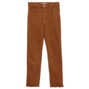 Bruine Denim Jeans met Rauwe Zoom Hinnominate , Brown , Dames