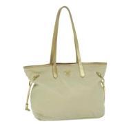 Pre-owned Nylon totes Prada Vintage , Beige , Dames