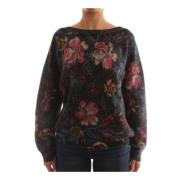 Bloemen Crewneck Trui Liu Jo , Multicolor , Dames