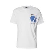 Casual Katoenen T-Shirt voor Mannen Michael Kors , White , Heren