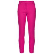 Cigarette broek viscose met stikdetail Pinko , Pink , Dames