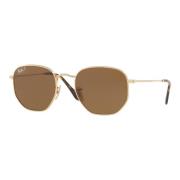 Hexagonale Flat Lenses Zonnebril Ray-Ban , Yellow , Heren