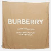 Pre-owned Silk scarves Burberry Vintage , Beige , Dames