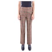 Wijd uitlopend geruite bruine broek Max Mara Weekend , Multicolor , Da...