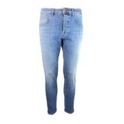 Yaren Slim Fit Jeans met Gold Rose Button Don The Fuller , Blue , Here...