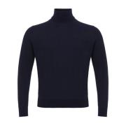 Luxe Cashmere Sweater Elegant Blauw Colombo , Blue , Heren