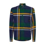 Heren Geruite Overhemd Regular Fit Tommy Hilfiger , Multicolor , Heren
