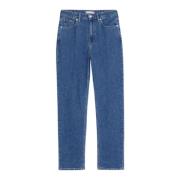 Hoge Taille Straight Cut Jeans Tommy Hilfiger , Blue , Dames