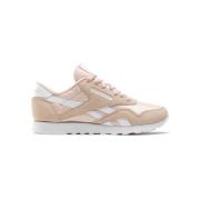 Fluwelen Classic Nylon Dames Sneaker - Beige Reebok , Beige , Dames