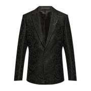 Gestreepte blazer Versace , Black , Heren