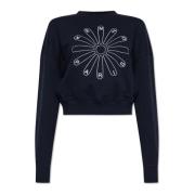 Sweatshirt met logo Kenzo , Blue , Dames