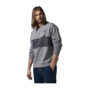 Heren Katoenen Ronde Hals Sweatshirt La Martina , Gray , Heren