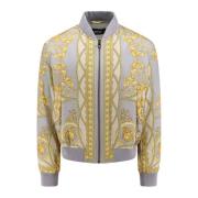 Gouden jas met ritssluiting Versace , Multicolor , Heren