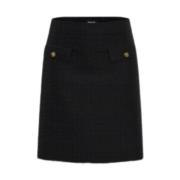 Stijlvolle Rok van Wolmix met Franjes Marella , Black , Dames