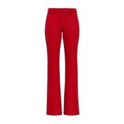 Straight Trousers Marella , Red , Dames