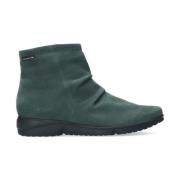 Groene enkellaars met rits Mephisto , Green , Dames