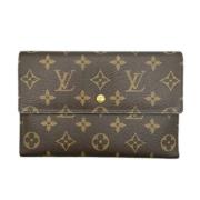 Pre-owned Canvas wallets Louis Vuitton Vintage , Brown , Dames