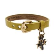 Pre-owned Leather bracelets Burberry Vintage , Yellow , Dames