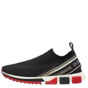 Pre-owned Leather sneakers Dolce & Gabbana Pre-owned , Black , Heren