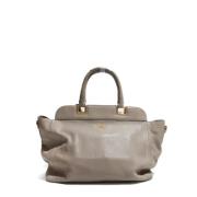 Pre-owned Leather prada-bags Prada Vintage , Gray , Dames