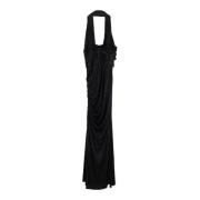 Pre-owned Silk dresses Versace Pre-owned , Black , Dames