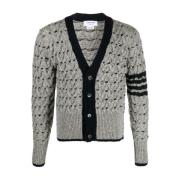 Chunky Cable Knit Trui Thom Browne , Gray , Heren