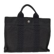 Pre-owned Canvas totes Hermès Vintage , Gray , Dames