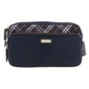 Pre-owned Fabric shoulder-bags Burberry Vintage , Blue , Unisex