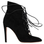 Pre-owned Suede boots Gianvito Rossi Pre-owned , Black , Dames