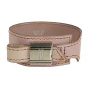 Pre-owned Leather bracelets Hermès Vintage , Pink , Dames