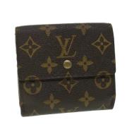 Pre-owned Canvas wallets Louis Vuitton Vintage , Brown , Dames