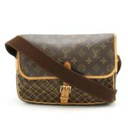 Pre-owned Canvas louis-vuitton-bags Louis Vuitton Vintage , Brown , Da...