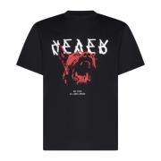 Grafische Print Crew Neck T-shirt 44 Label Group , Black , Heren