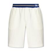 Shorts met logo Burberry , White , Heren