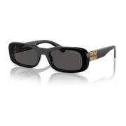 MU 08Zs 1Ab5S0 Sunglasses Miu Miu , Black , Dames